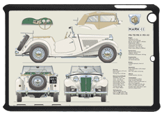 MG TD MkII 1951-53 Small Tablet Covers